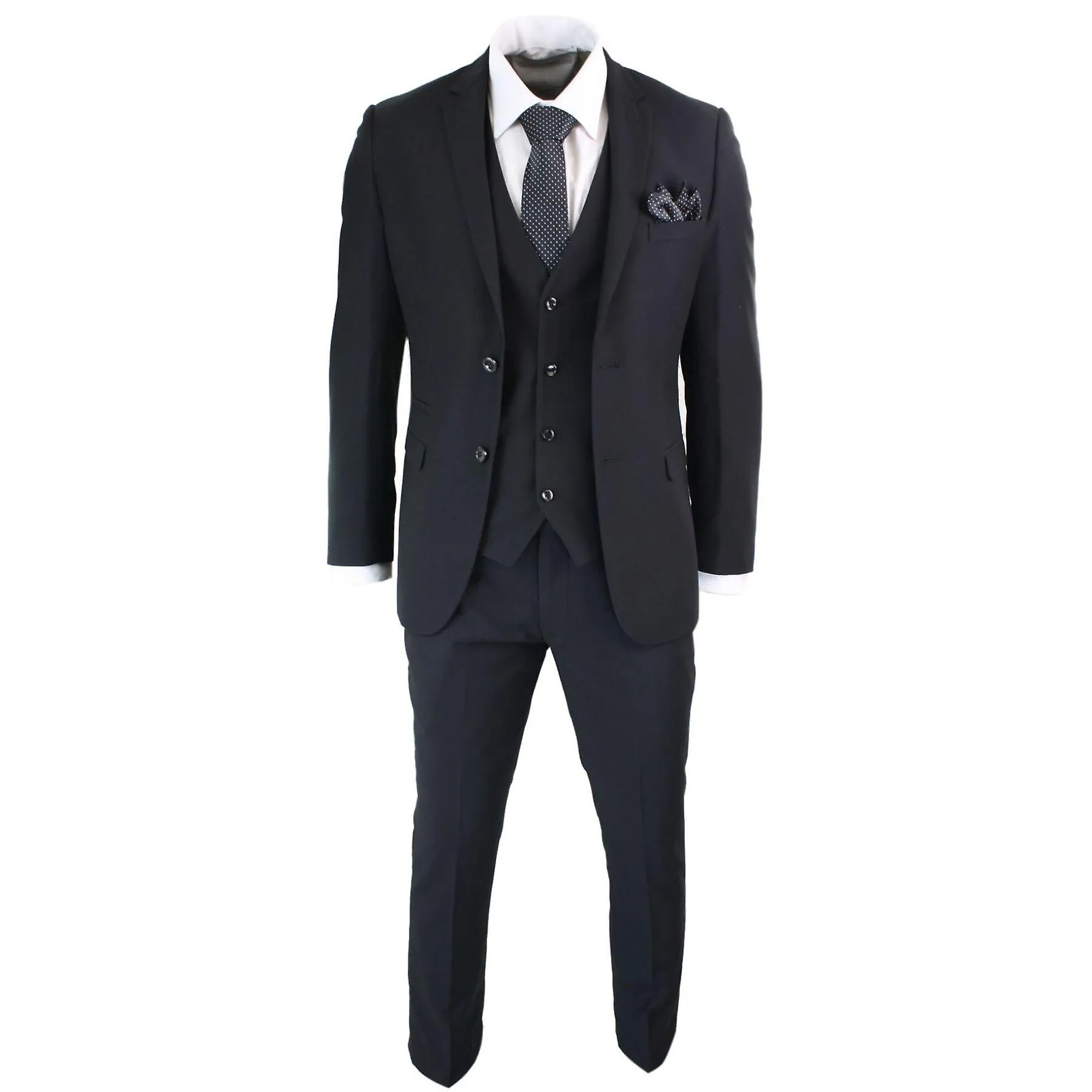Hombre 3 piezas a medida ajuste traje completo clásico puerta hombre luto funeral