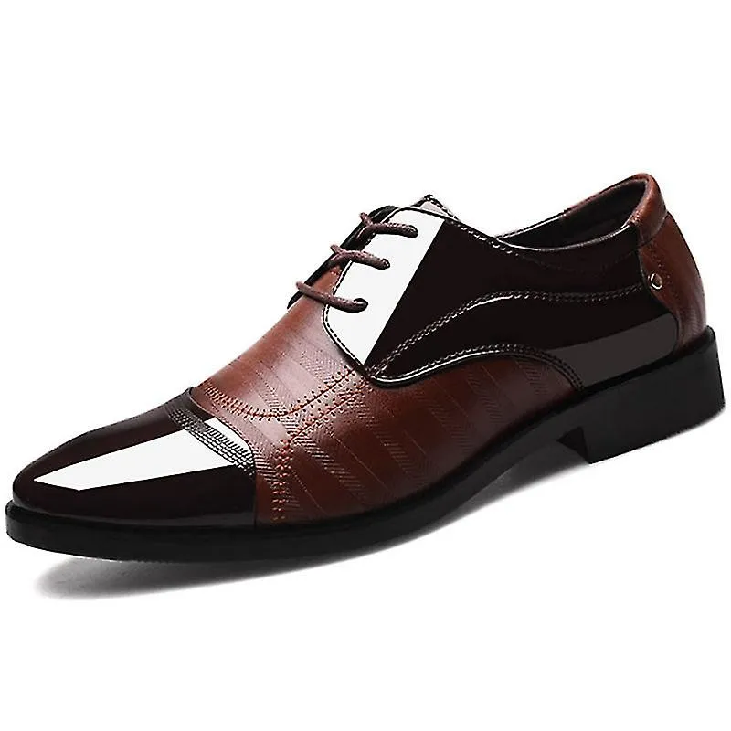 Hombre Oxford Zapatos de trabajo Con cordones Formal Wedding Party Business Shoes