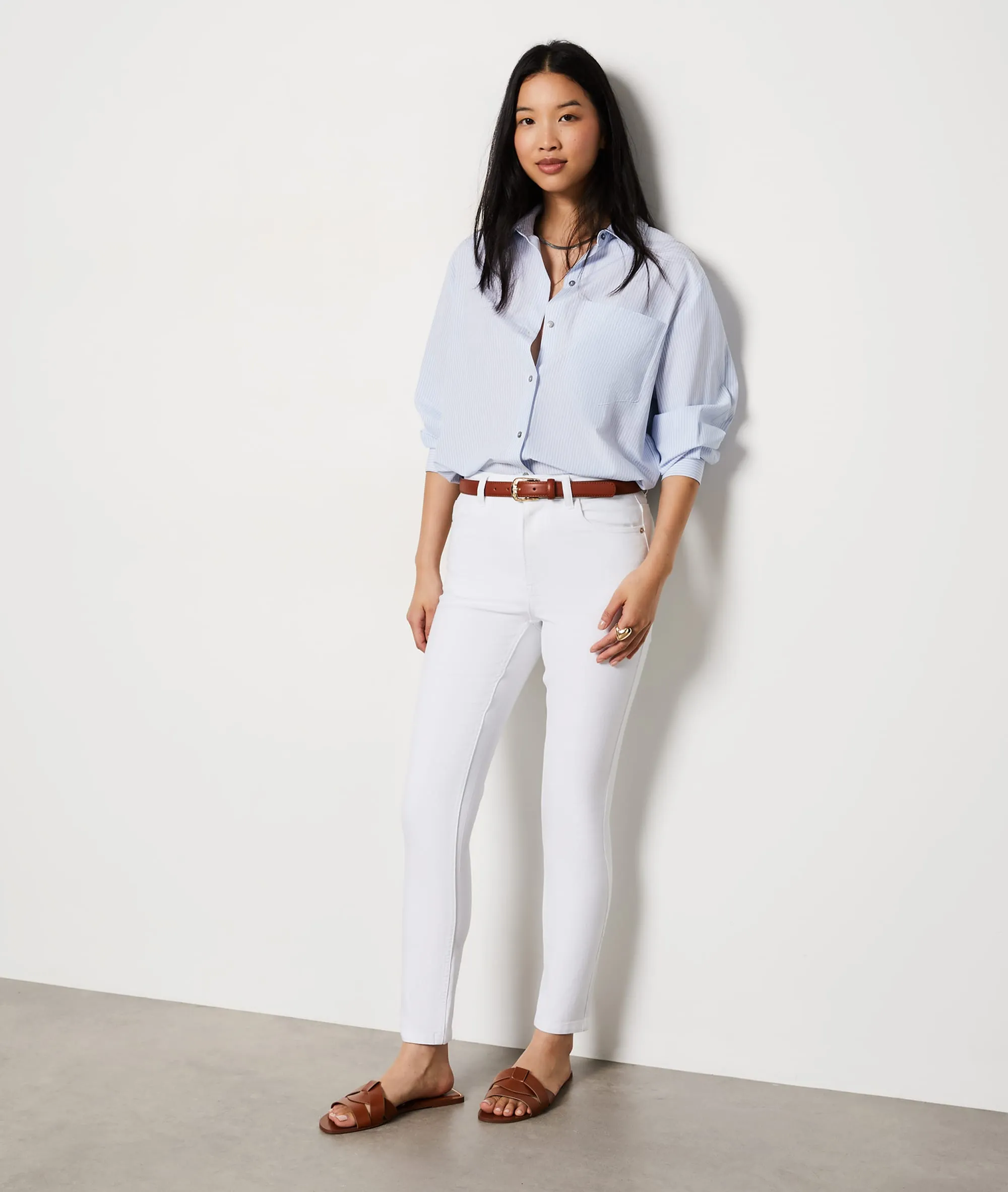JEAN COUPE SKINNY DINNY GD BLANC  ETAM
