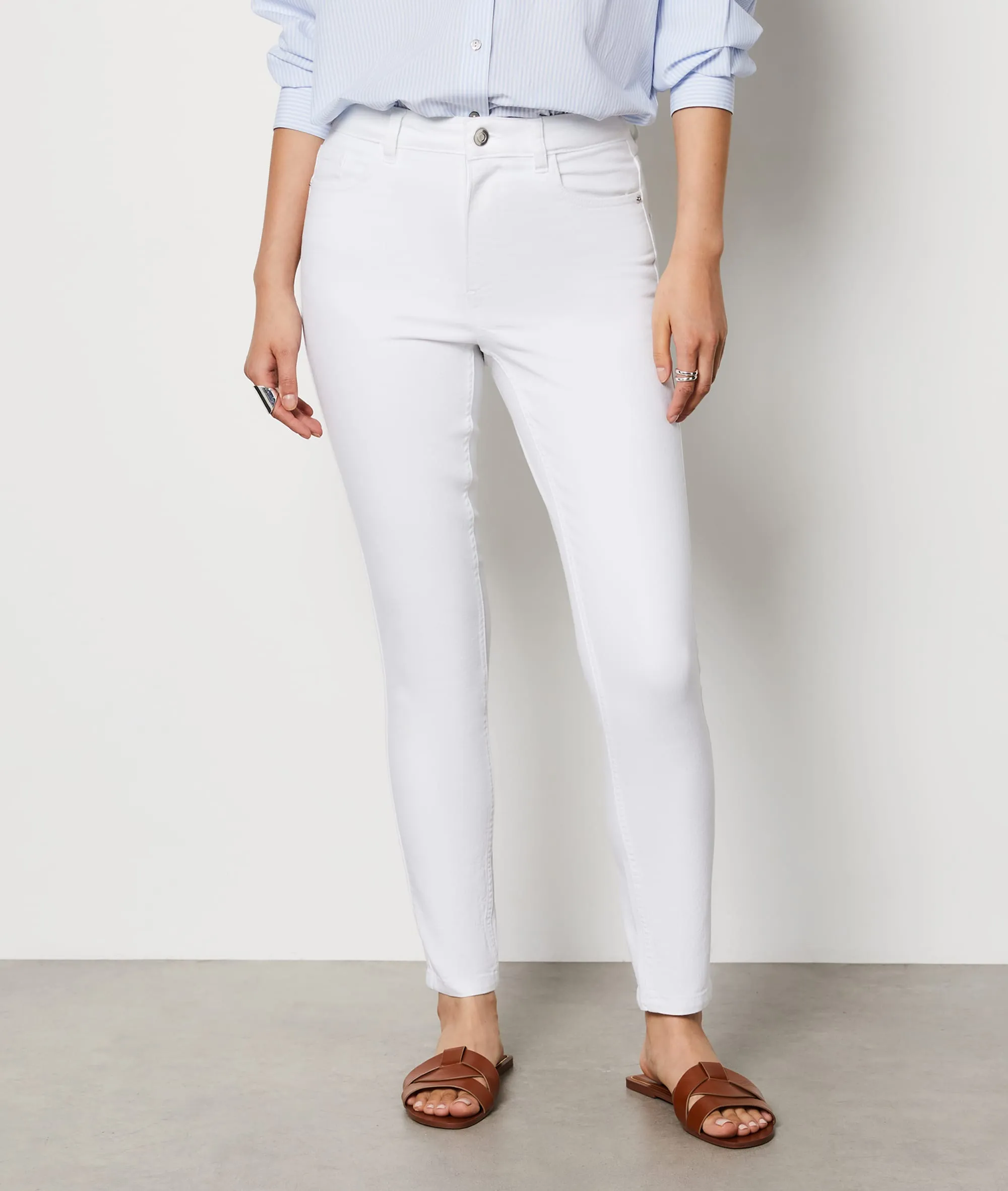 JEAN COUPE SKINNY DINNY GD BLANC  ETAM