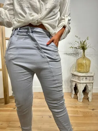 Jeans Baggy TWELLO Celeste