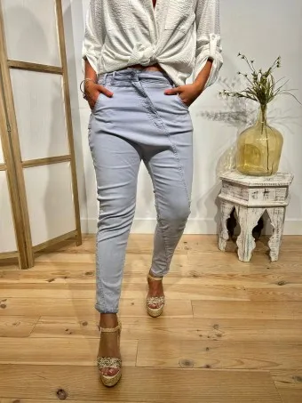 Jeans Baggy TWELLO Celeste