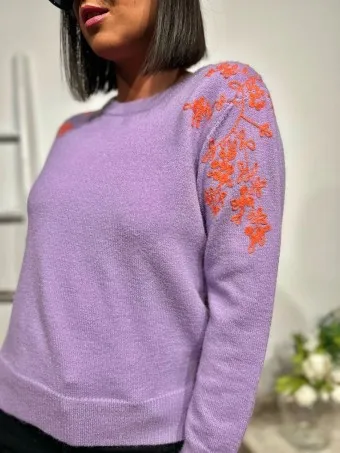 Jersey Bordados SAMMIE Lila