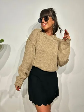 Jersey Básico Grueso YASHA Taupe