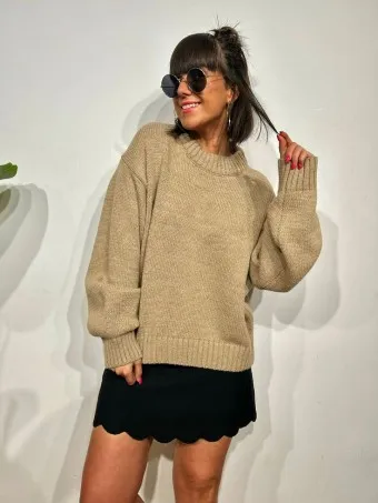 Jersey Básico Grueso YASHA Taupe