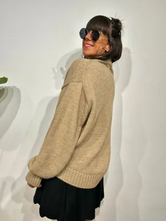 Jersey Básico Grueso YASHA Taupe