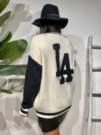 Jersey College Pico L.A. Beige/Negro