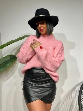 Jersey Corazón AMOORE Rosa