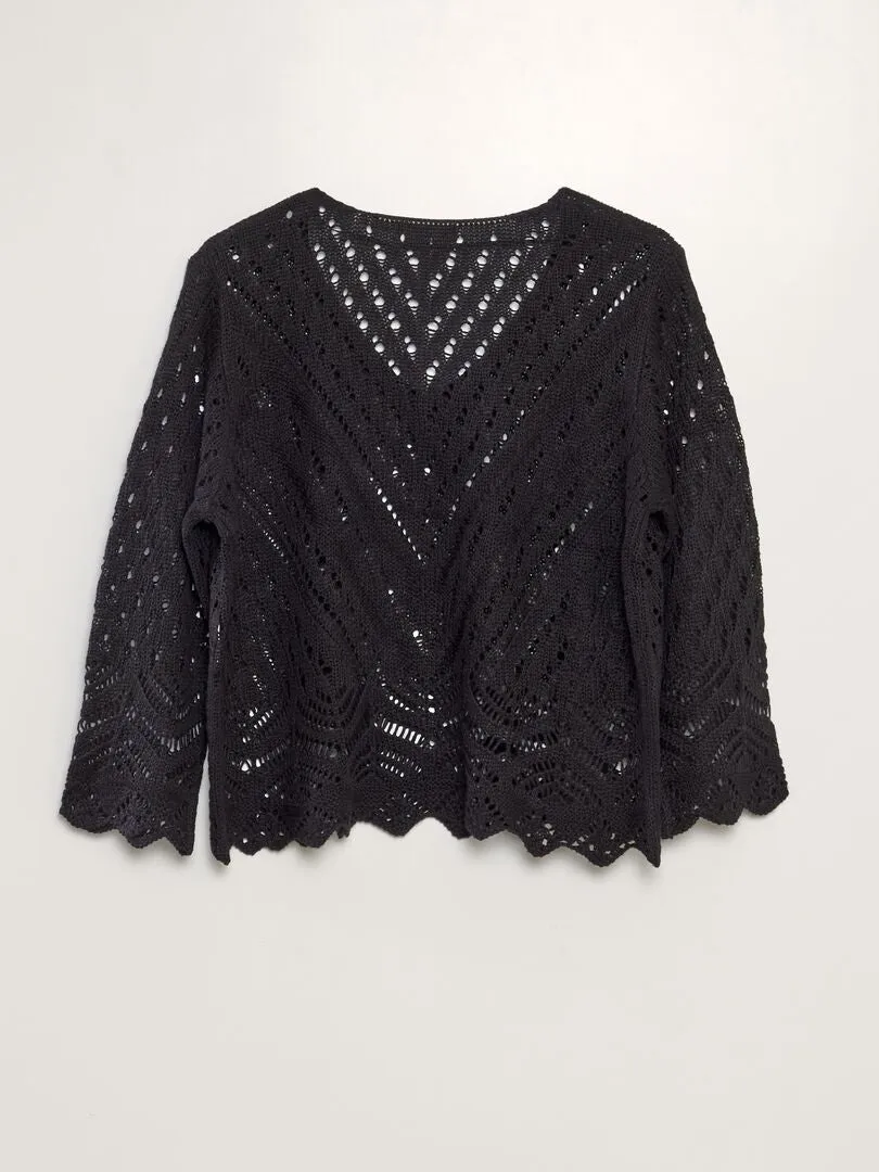 JERSEY DE CROCHé 'JDY'  NEGRO