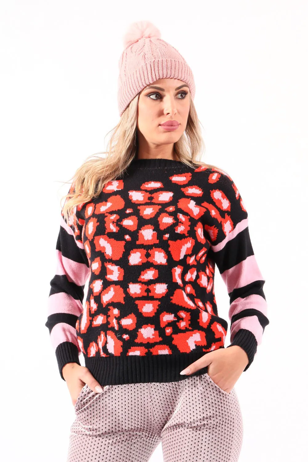 Jersey multicolor con estampados