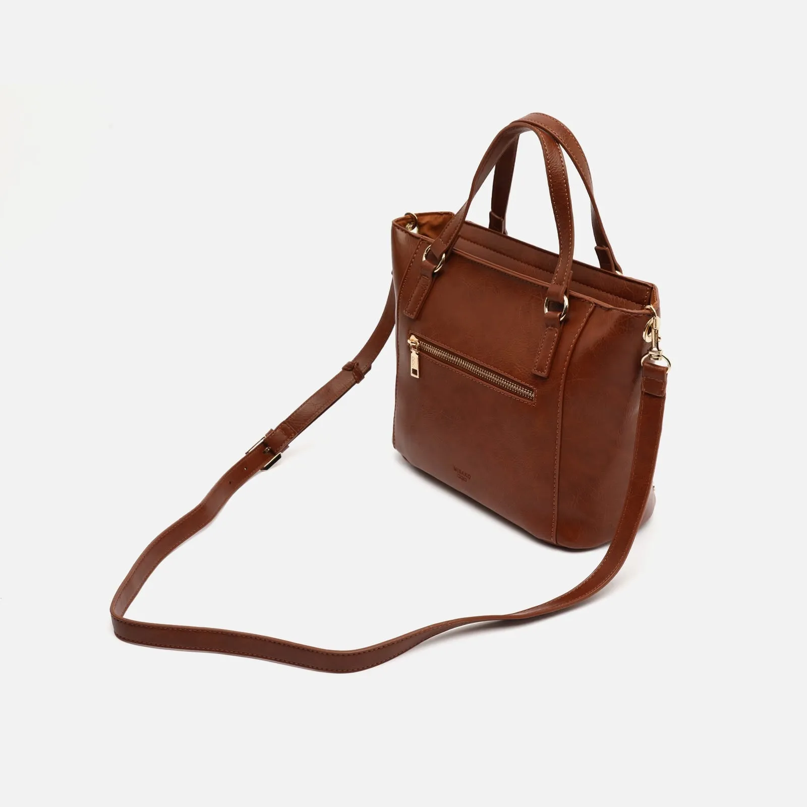 Jita bolso tote mediano con asa bandolera extraíble y detalles metálicos