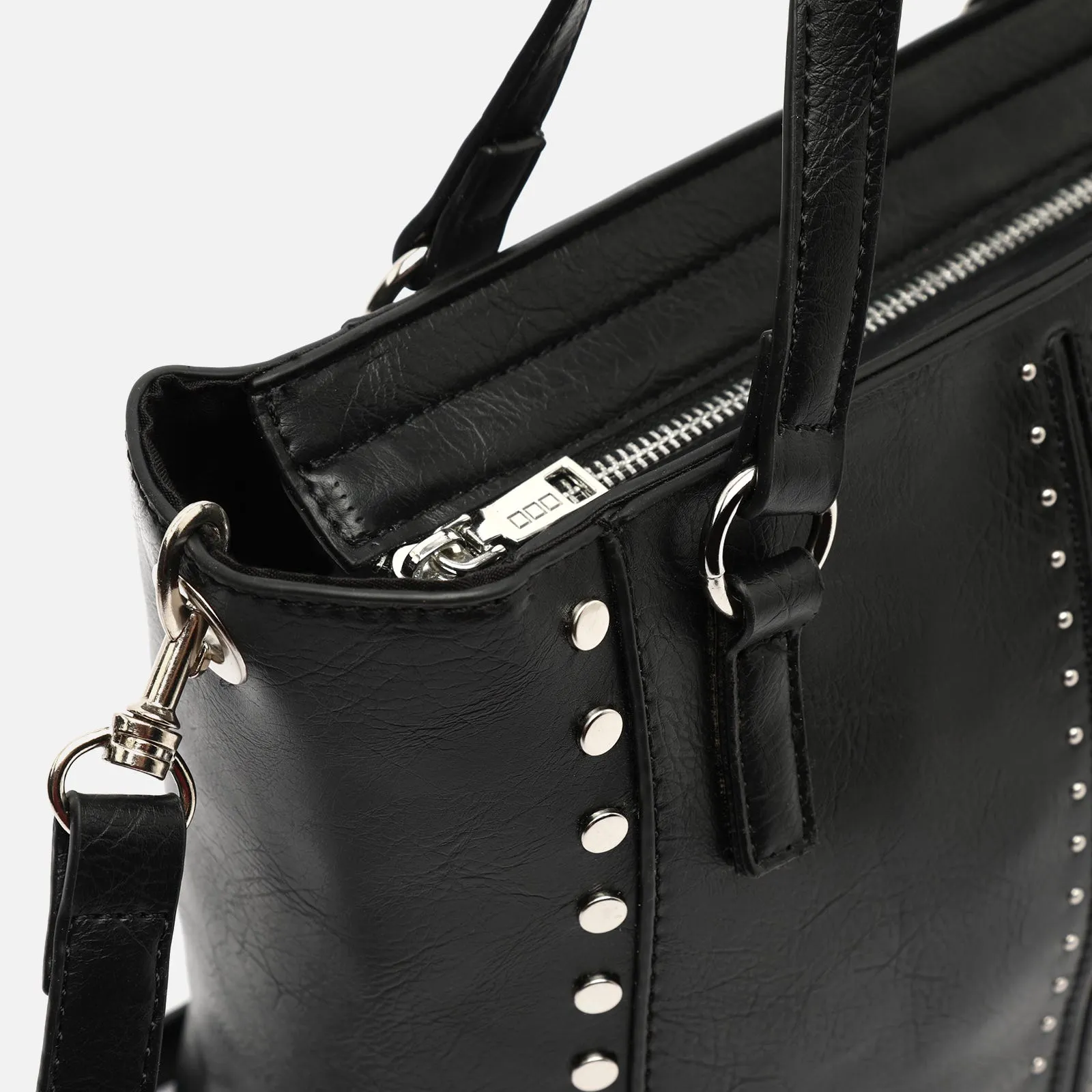 Jita bolso tote mediano con asa bandolera extraíble y detalles metálicos