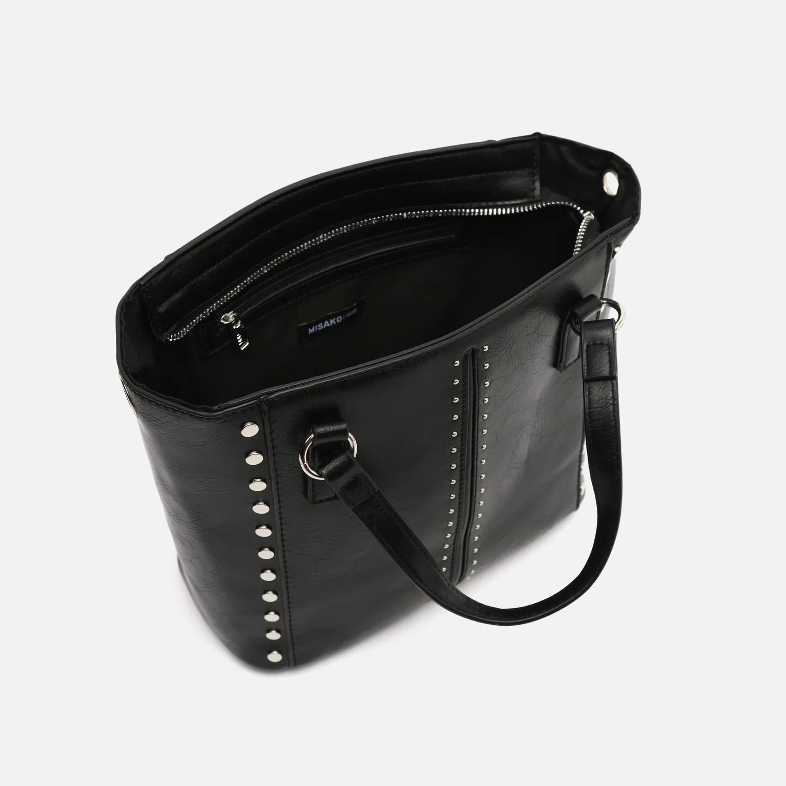 Jita bolso tote mediano con asa bandolera extraíble y detalles metálicos