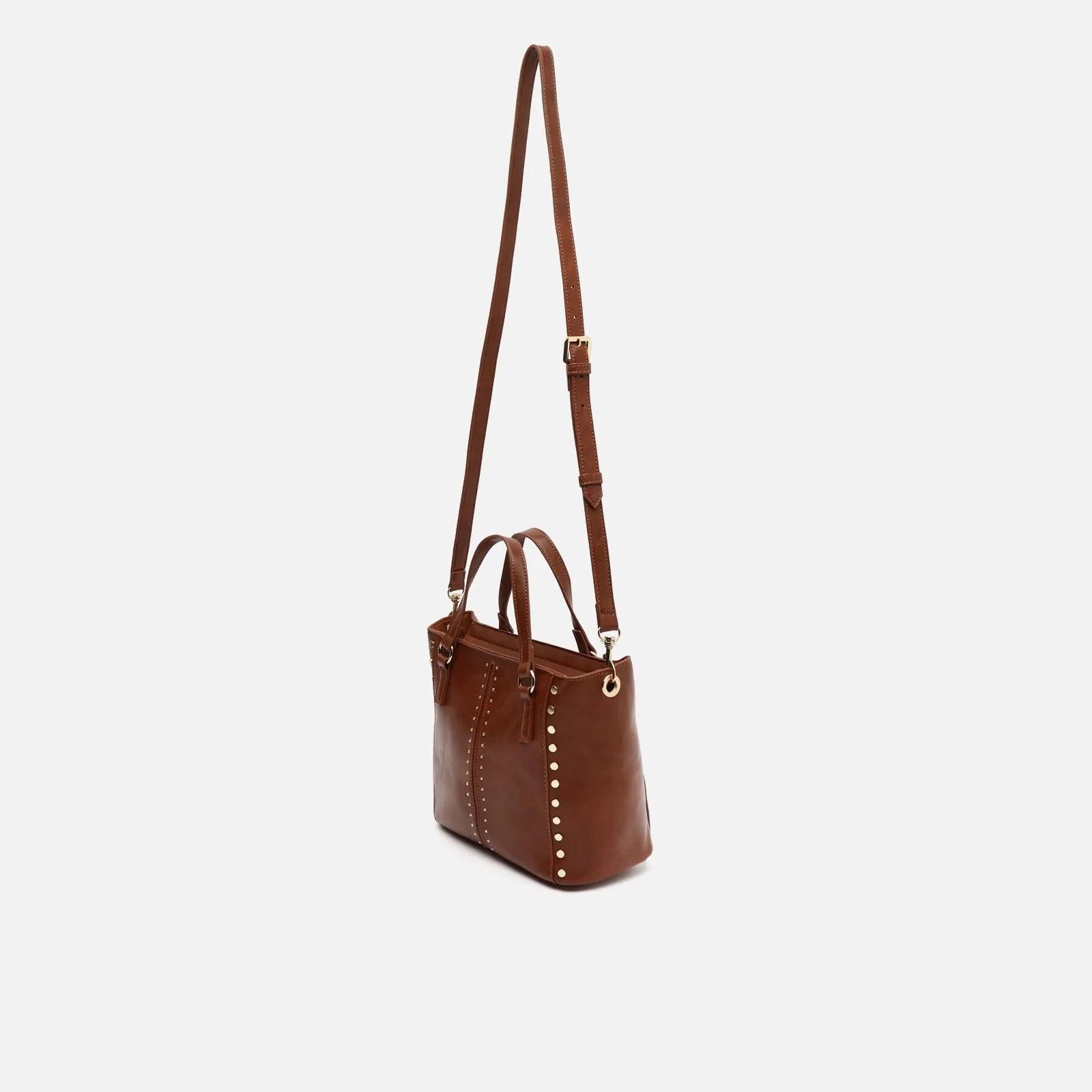 Jita bolso tote mediano con asa bandolera extraíble y detalles metálicos