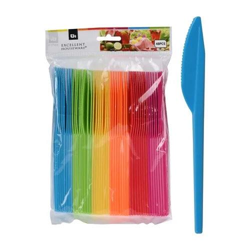 Juego de 48 cuchillos de plástico