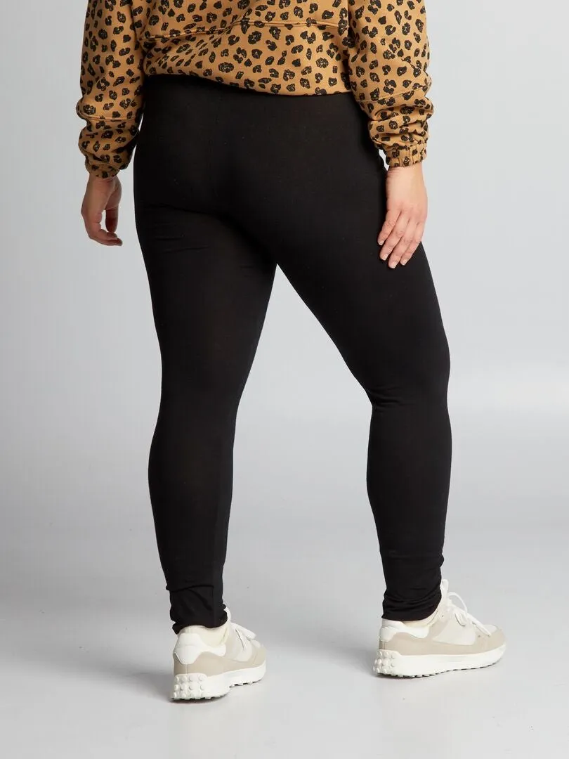 LEGGING LARGO DE ALGODóN  NEGRO