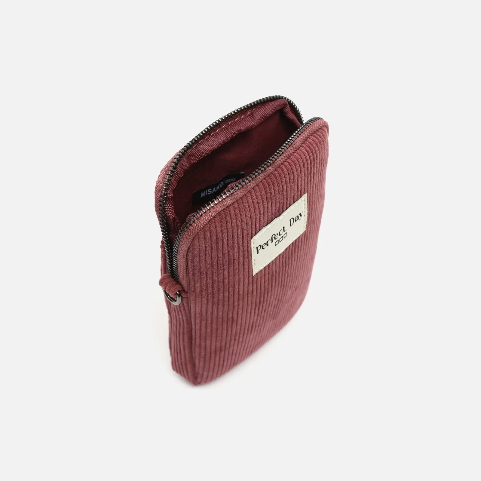 Leonci bolso bandolera mini para móvil con tejido de pana