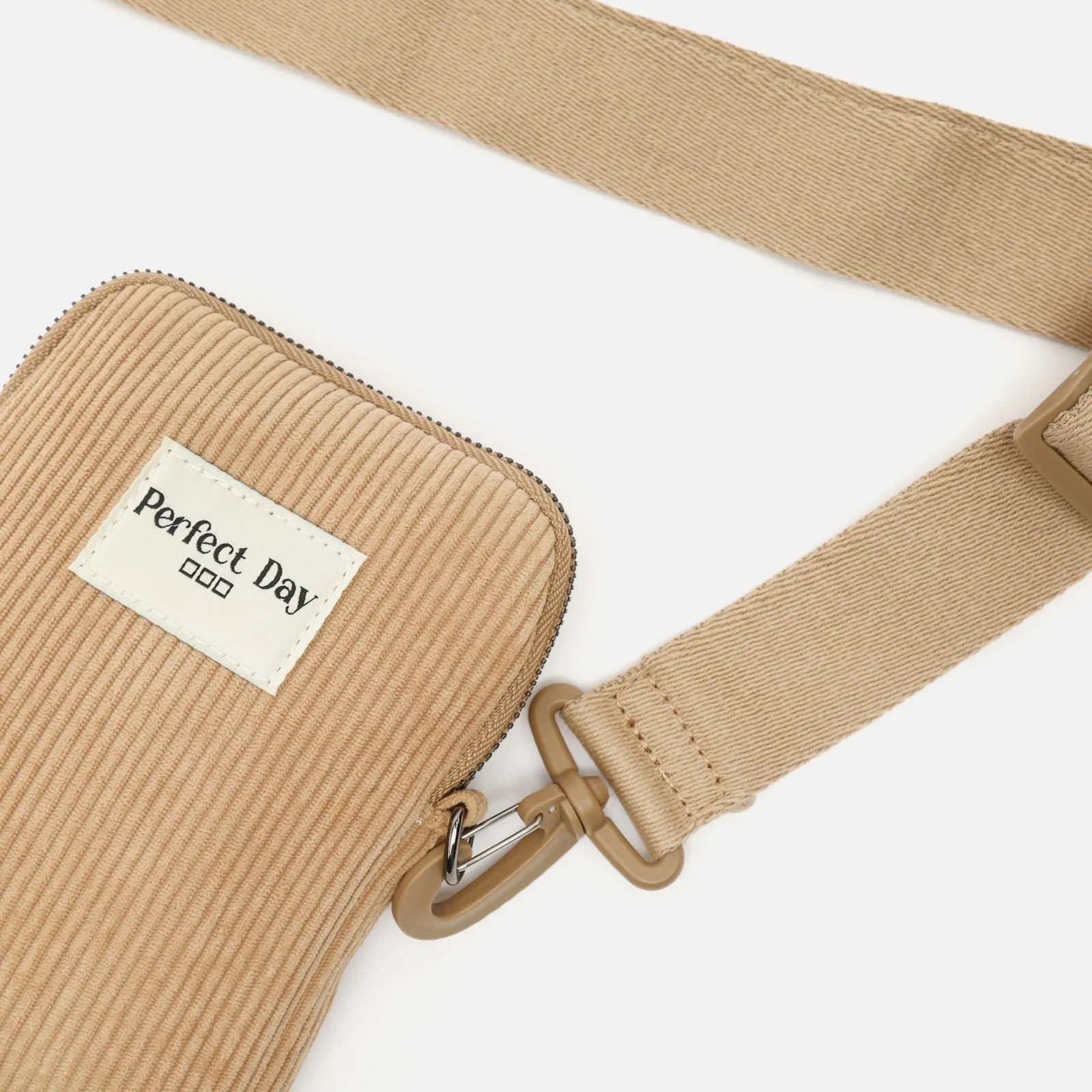 Leonci bolso bandolera mini para móvil con tejido de pana