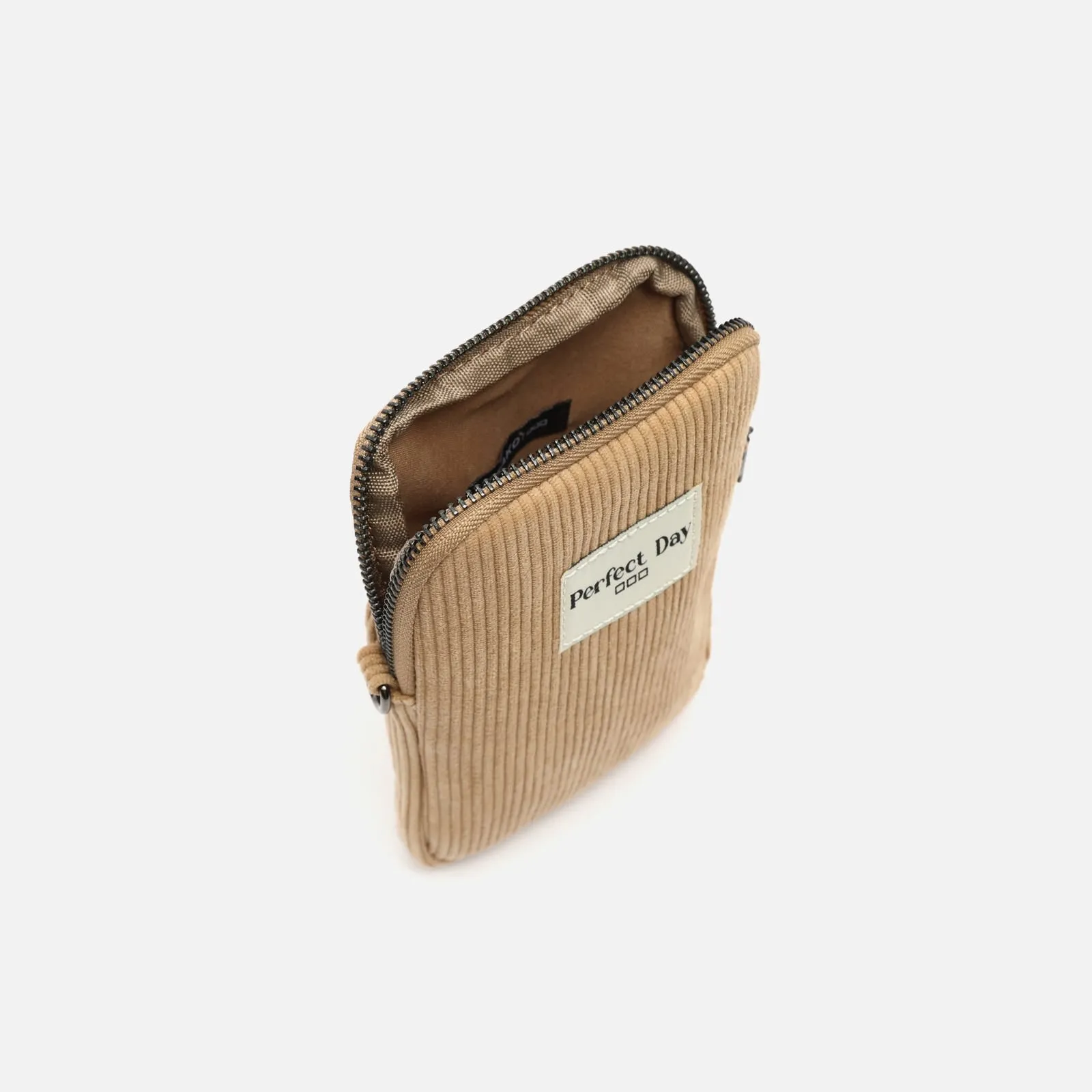 Leonci bolso bandolera mini para móvil con tejido de pana
