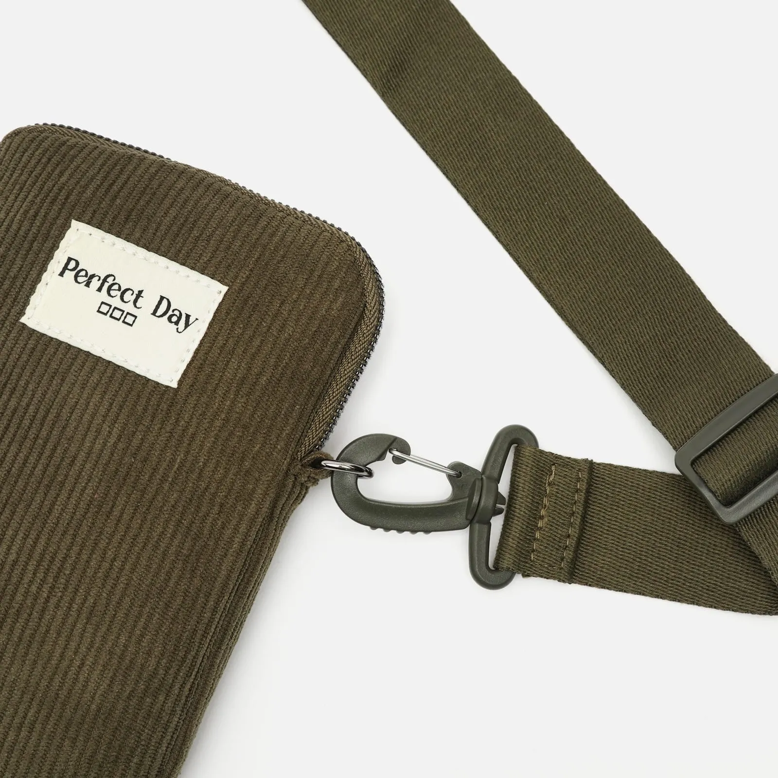 Leonci bolso bandolera mini para móvil con tejido de pana