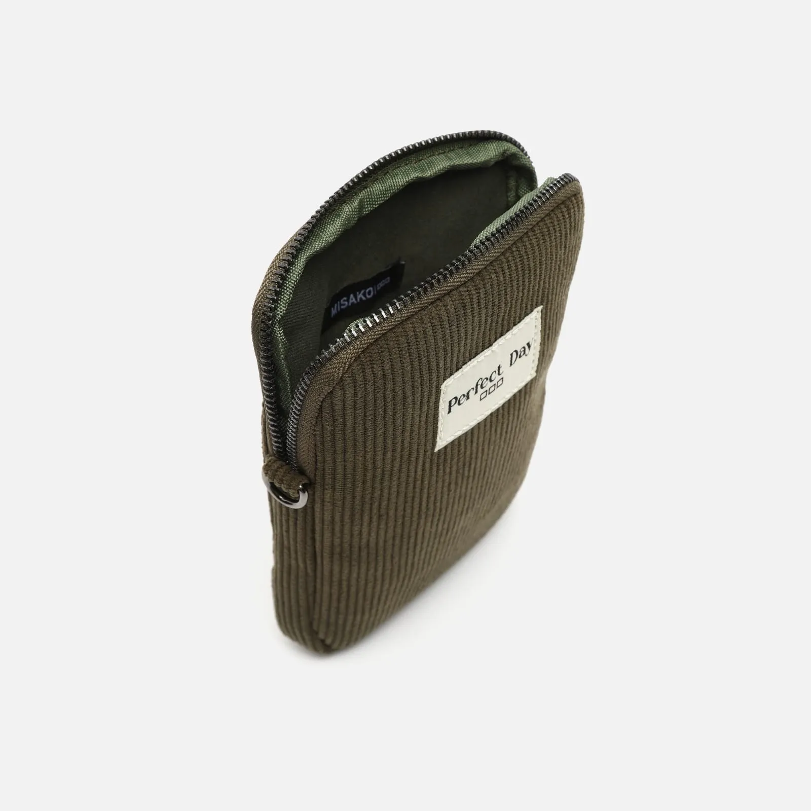Leonci bolso bandolera mini para móvil con tejido de pana