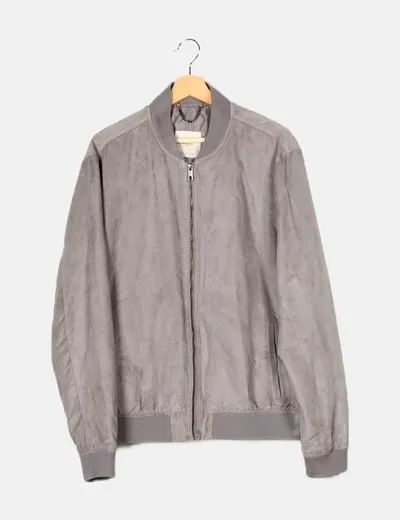 Mango Bomber antelina gris