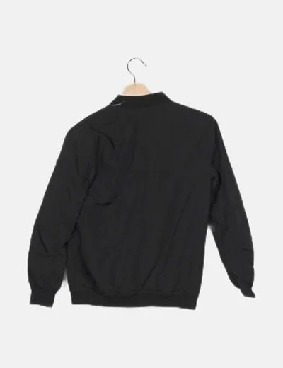 Mango Chaqueta bomber negra