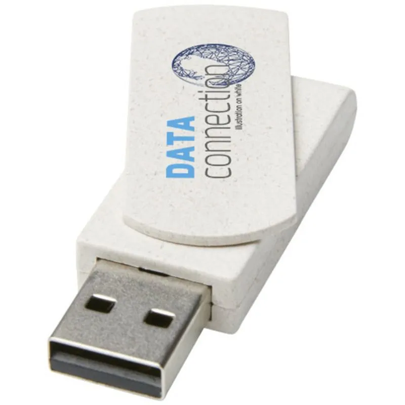 Memoria USB personalizada de paja de trigo 4GB Rotate
