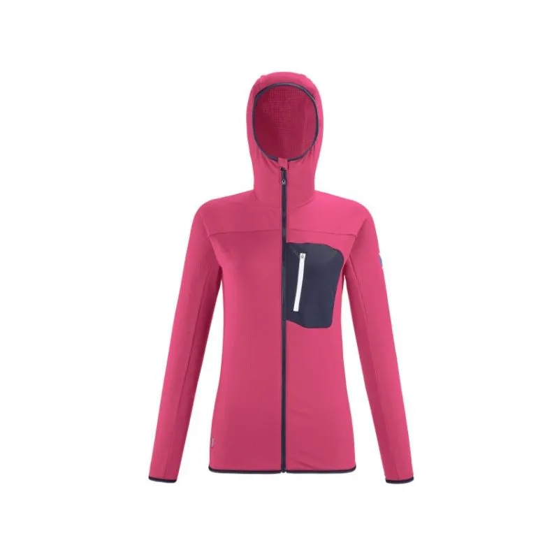 Micropolar Millet Trilogy Sudadera con capucha Lightgrid (rosa) Mujer