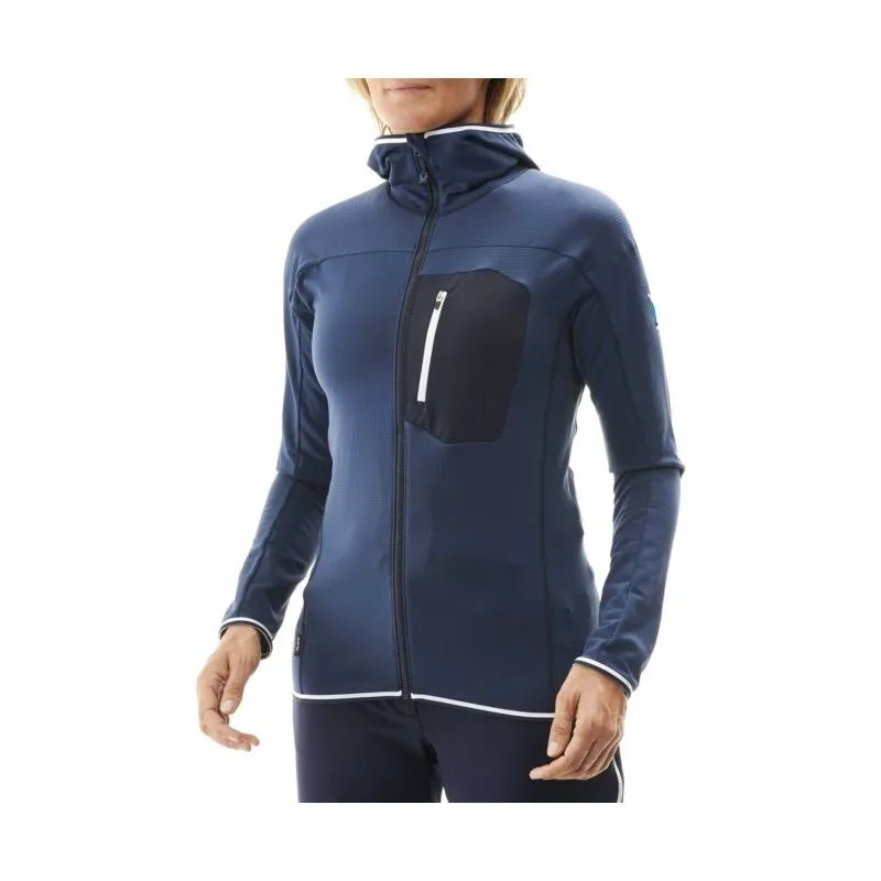 Micropolar Millet Trilogy Sudadera con capucha Lightgrid (rosa) Mujer