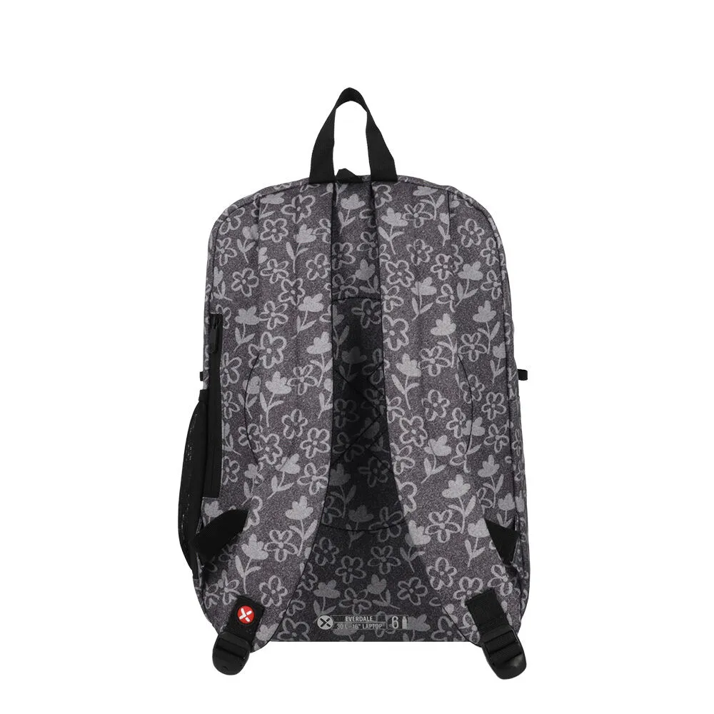 Mochila Notebook Xtrem Everdale 5XT Flores Negro 16"