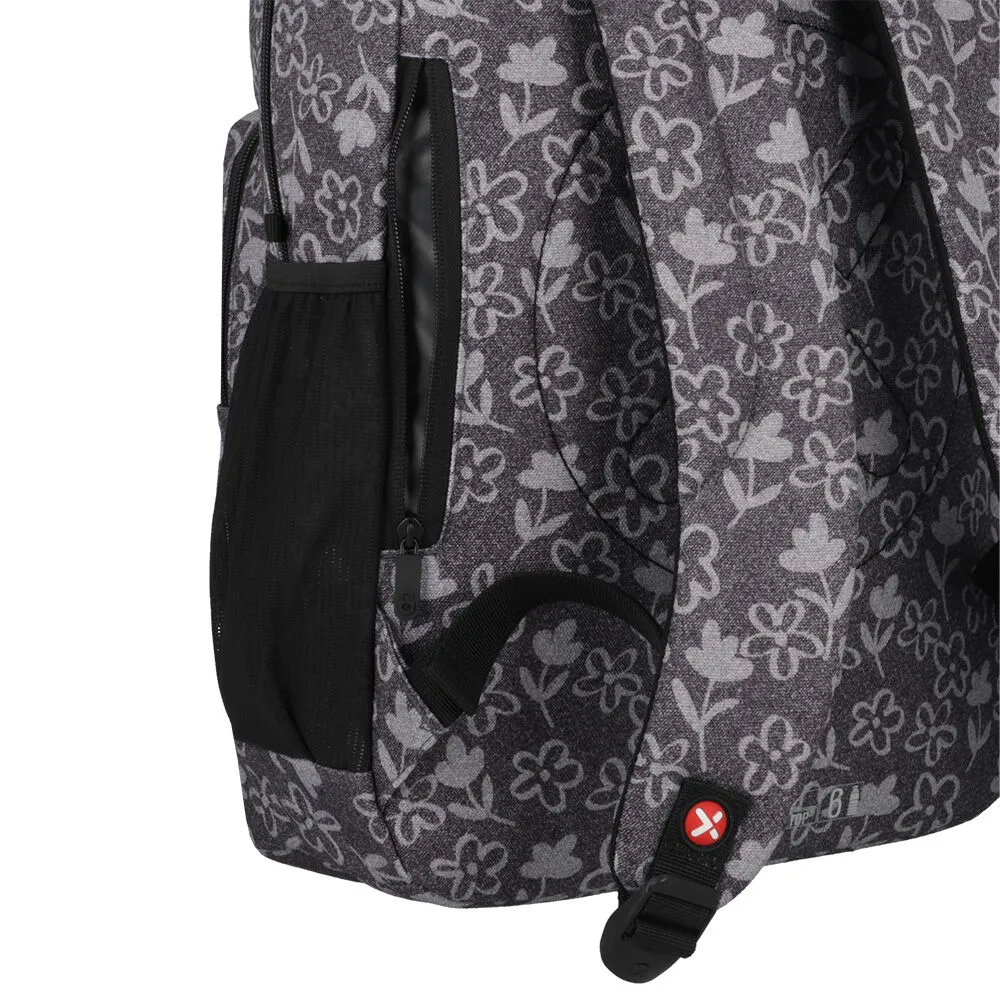 Mochila Notebook Xtrem Everdale 5XT Flores Negro 16"
