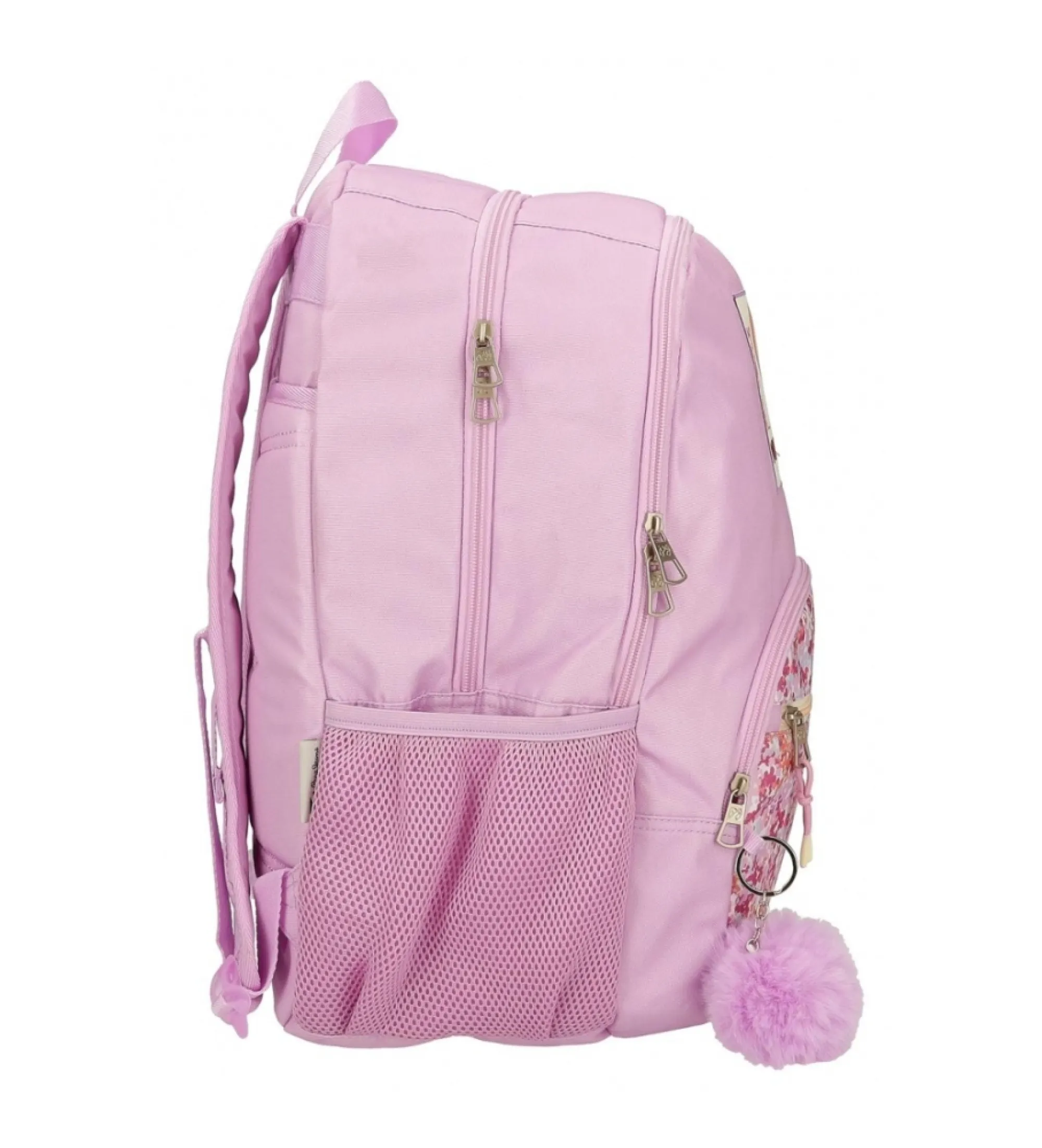 Mochila Sandra dos compartimentos 45 cm rosa