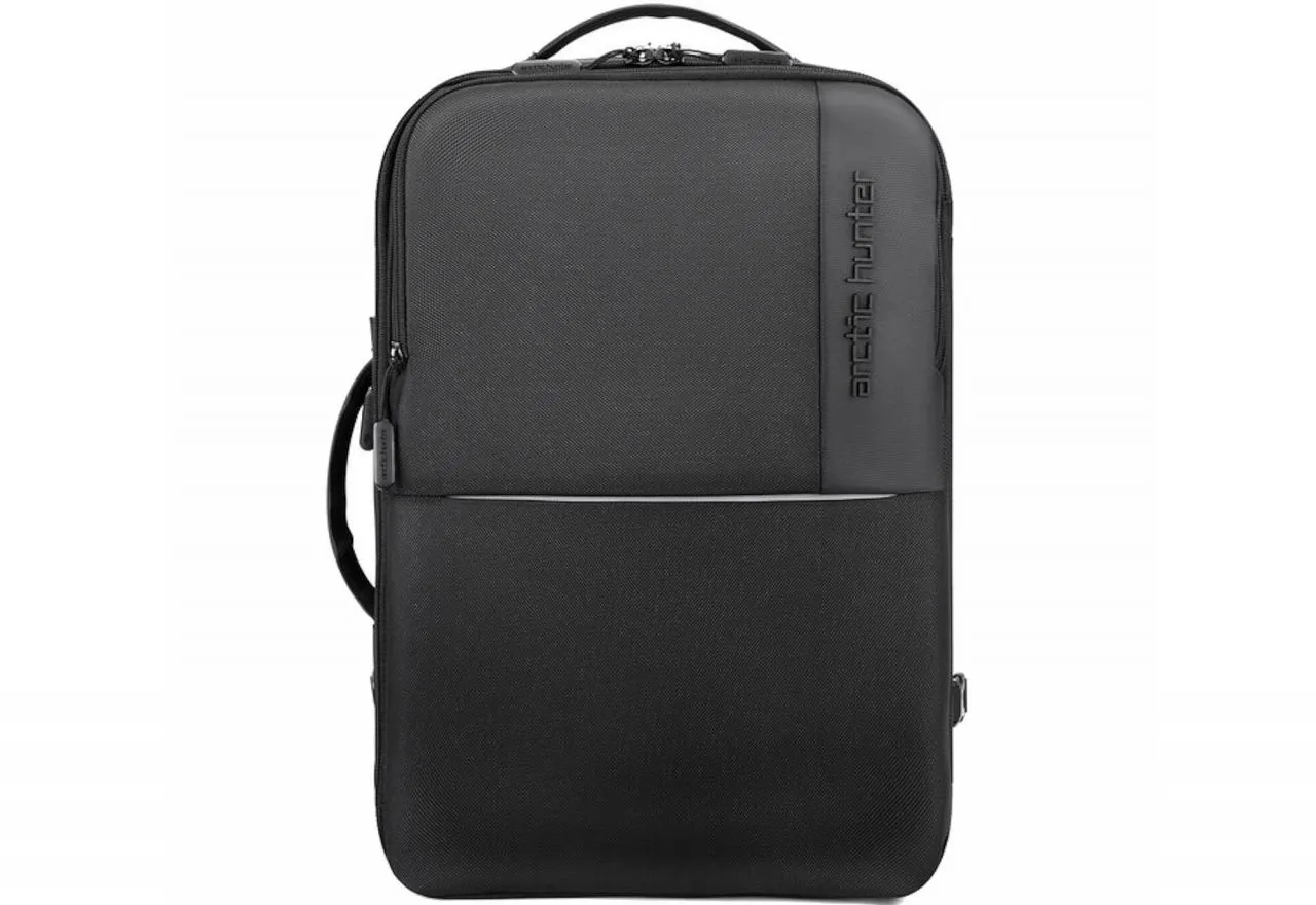 Mochila/maleta Nilon Negro 3 Compartimentos Con Cargador