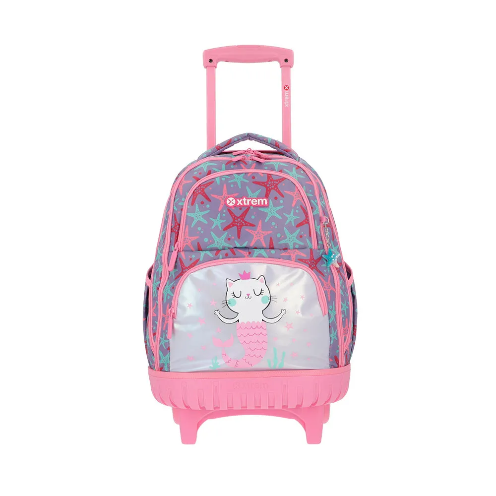 Morral con ruedas Cross para nias morada