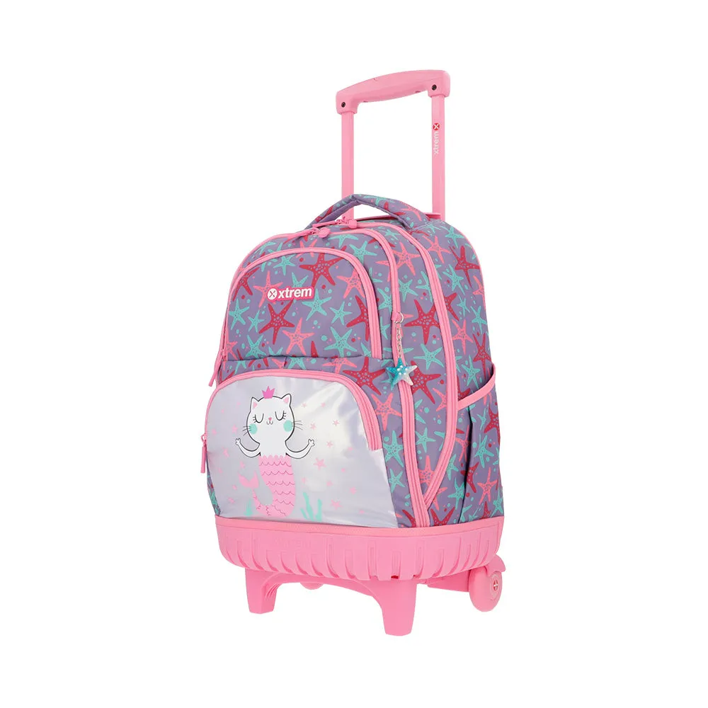 Morral con ruedas Cross para nias morada