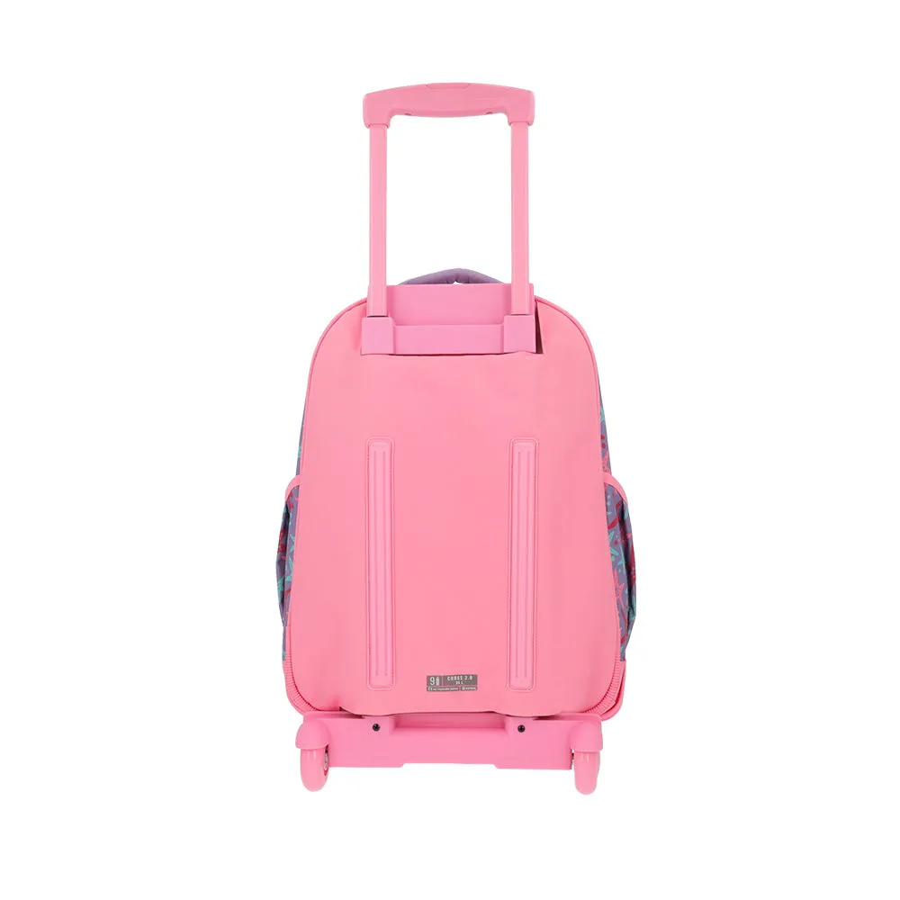 Morral con ruedas Cross para nias morada