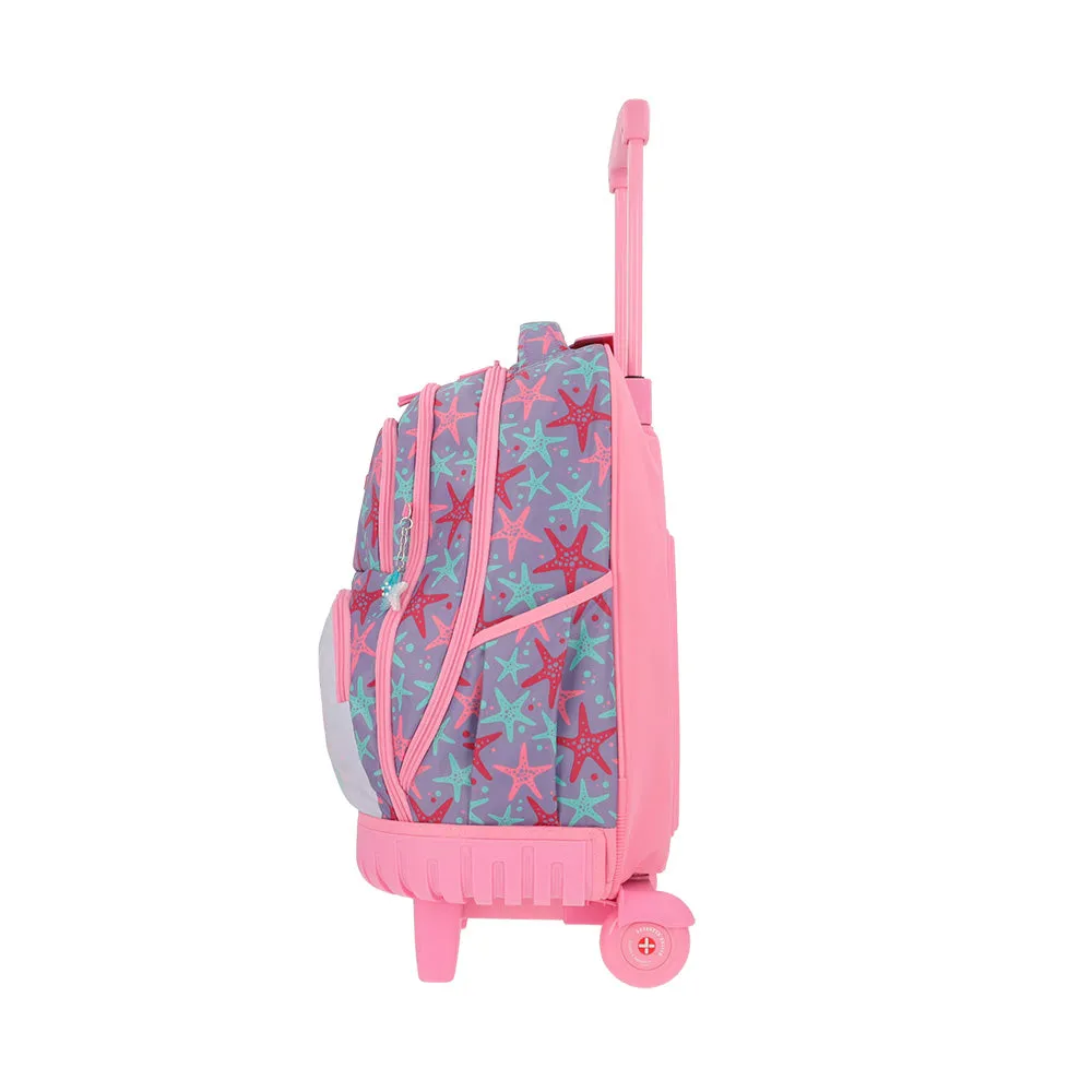 Morral con ruedas Cross para nias morada