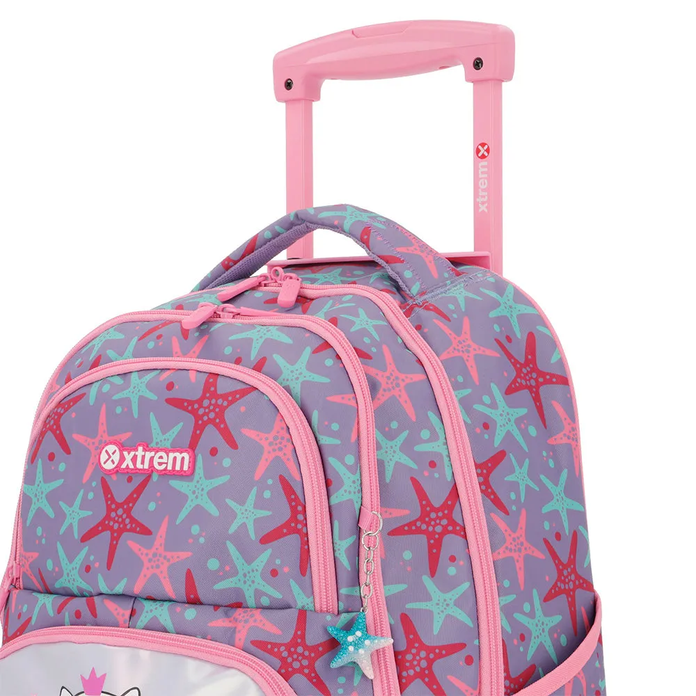 Morral con ruedas Cross para nias morada