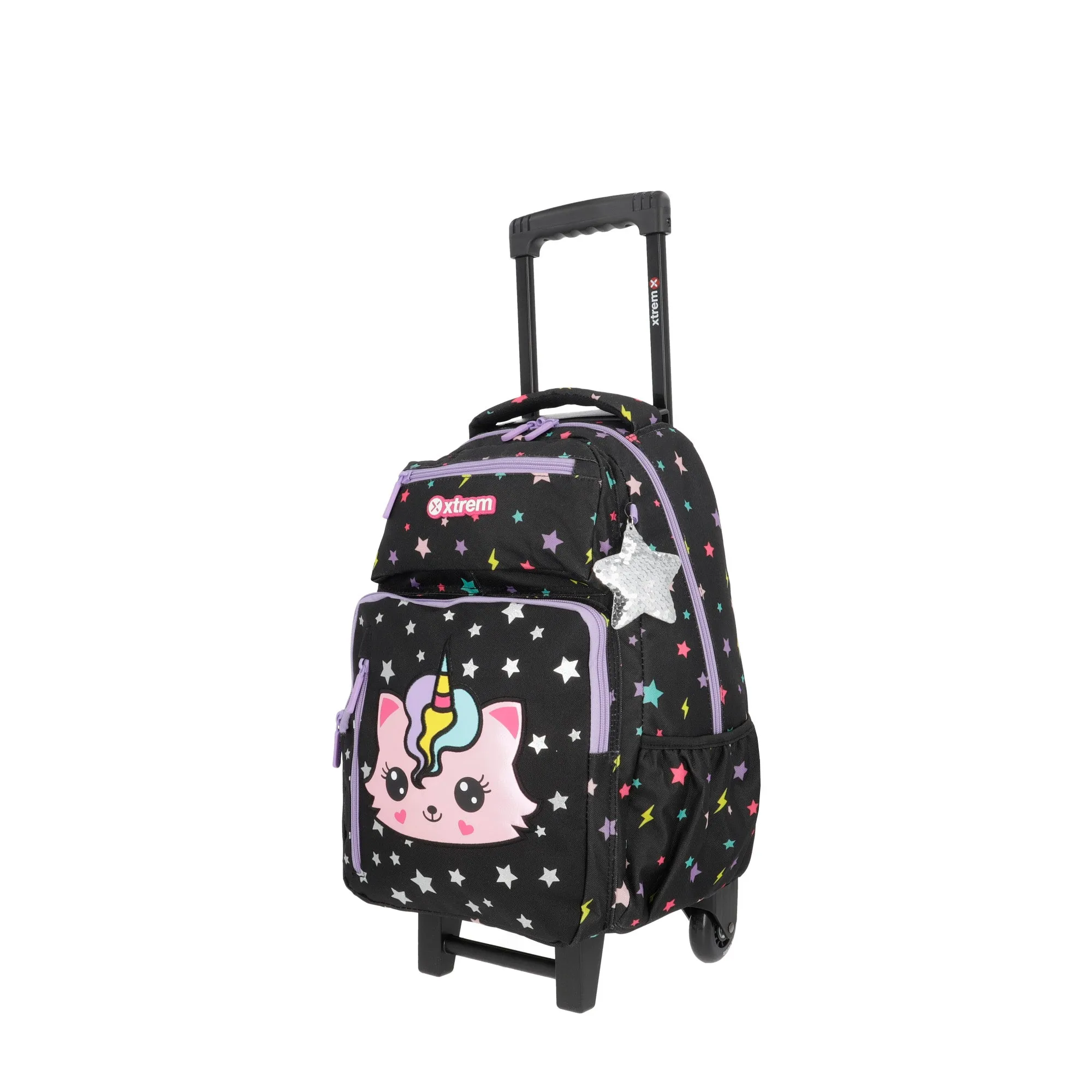 Morral con ruedas para nias New Run Pack negra