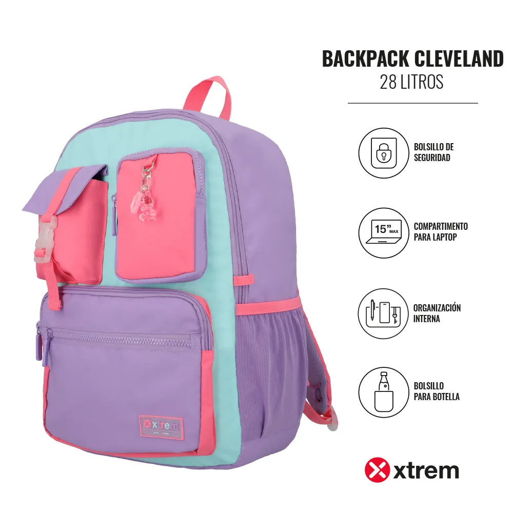 Morral para laptop 15 de mujer Cleveland multicolor