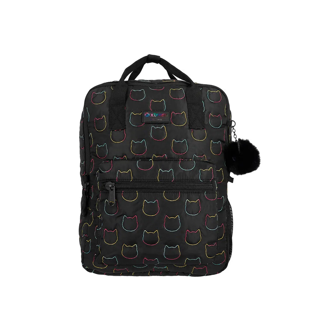 Morral para laptop 15 de mujer Leia Cat negra