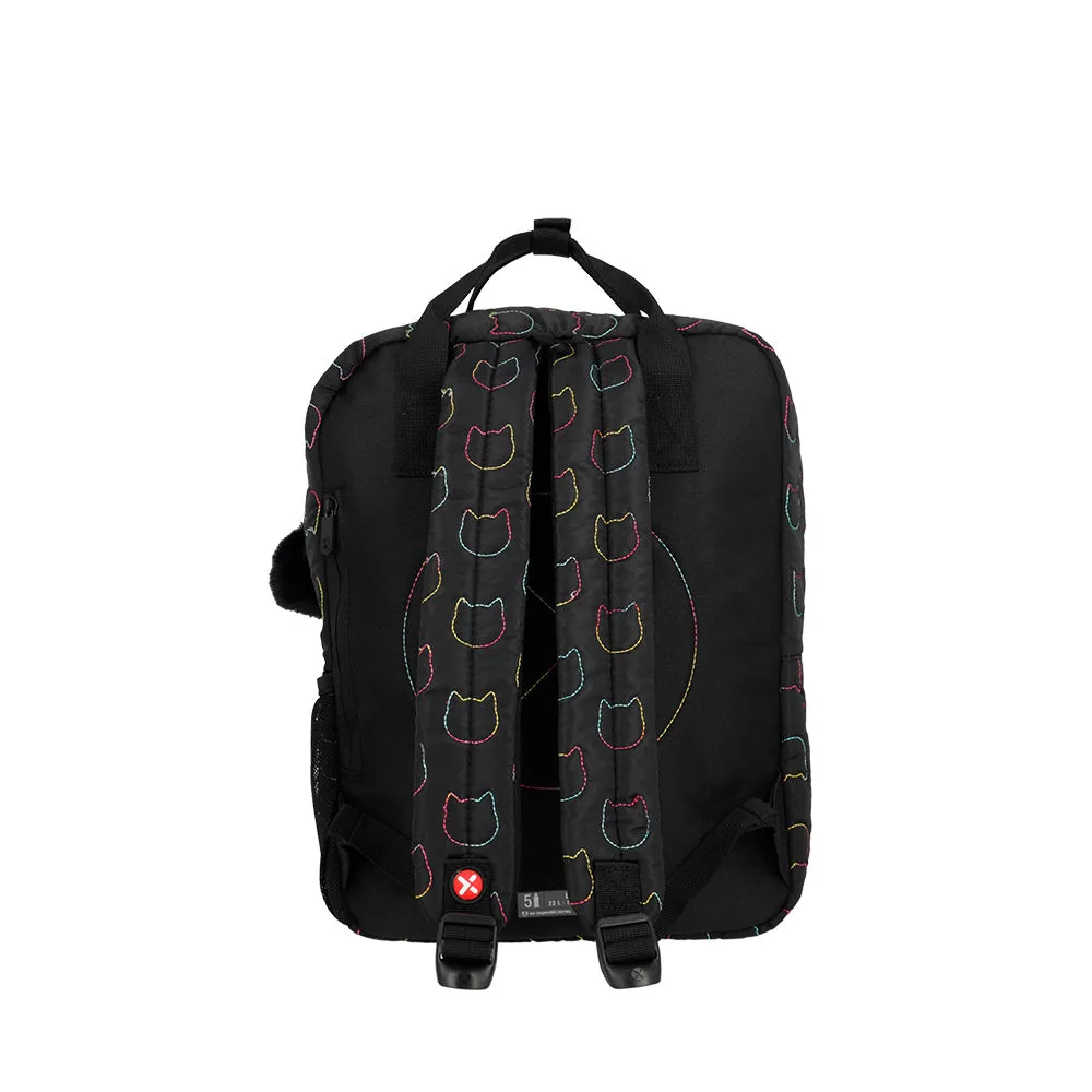 Morral para laptop 15 de mujer Leia Cat negra