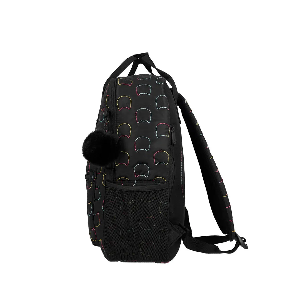 Morral para laptop 15 de mujer Leia Cat negra