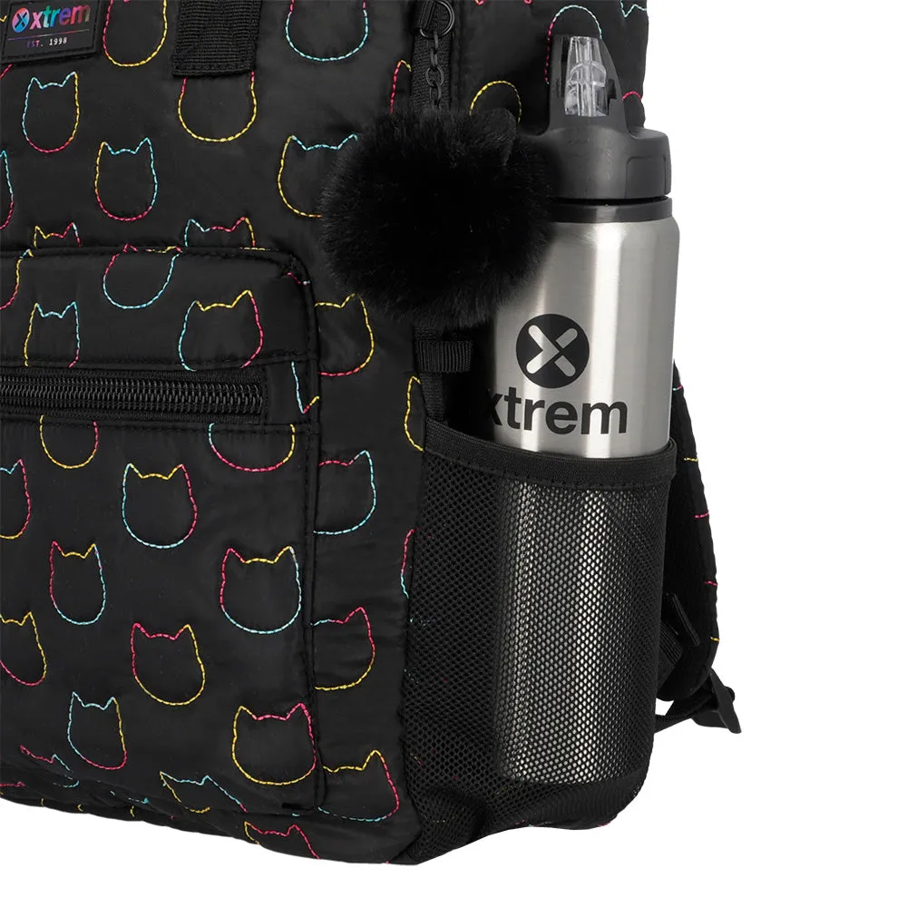 Morral para laptop 15 de mujer Leia Cat negra