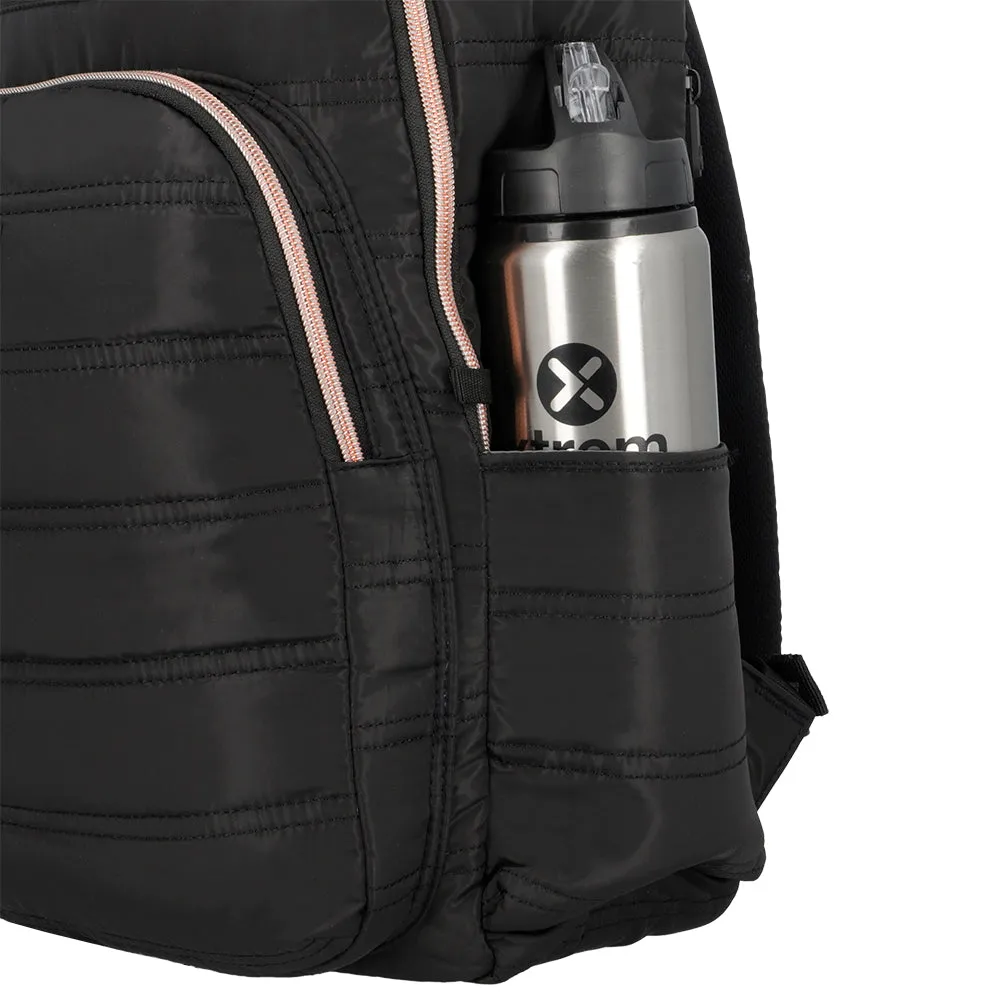 Morral para laptop 15 de mujer Vermont negro/rosado