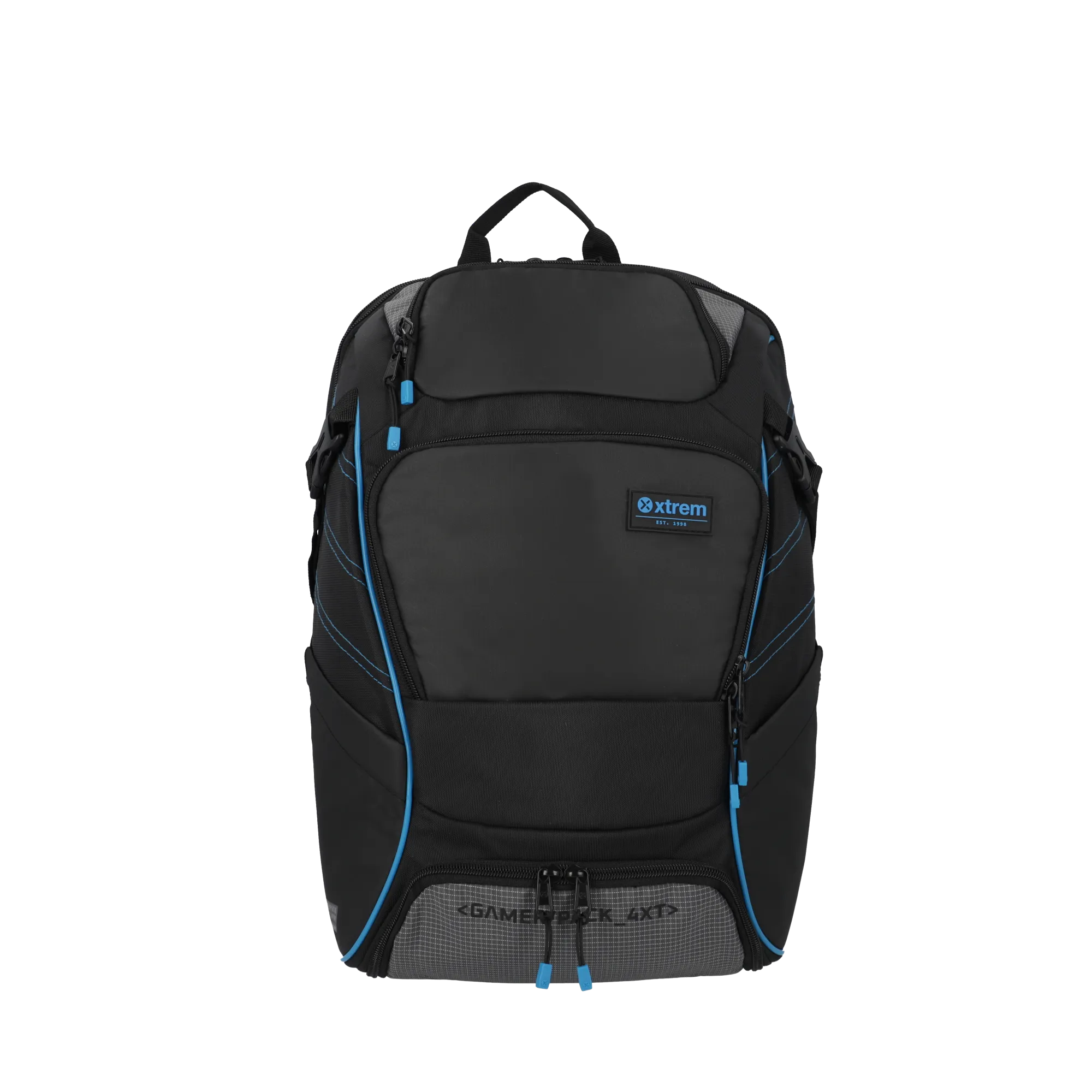 Morral para laptop 17 de hombre Gamerpack negro/azul