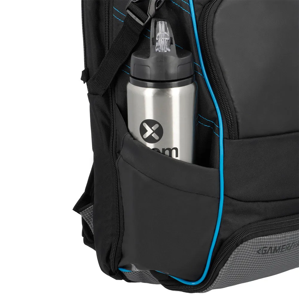 Morral para laptop 17 de hombre Gamerpack negro/azul