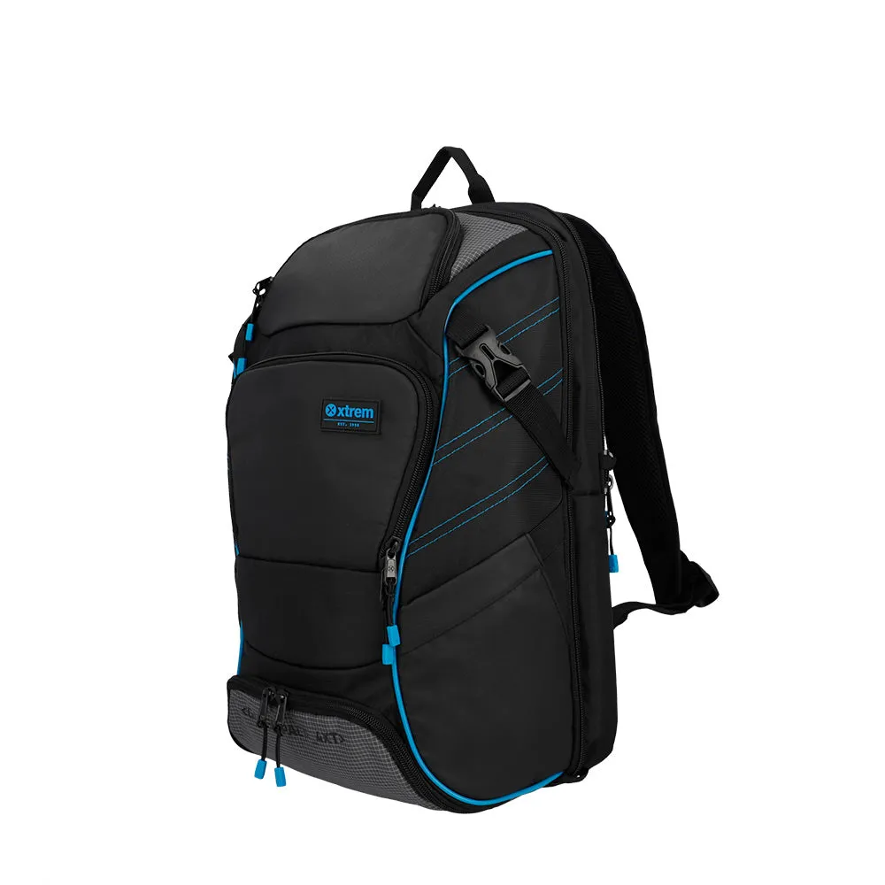 Morral para laptop 17 de hombre Gamerpack negro/azul