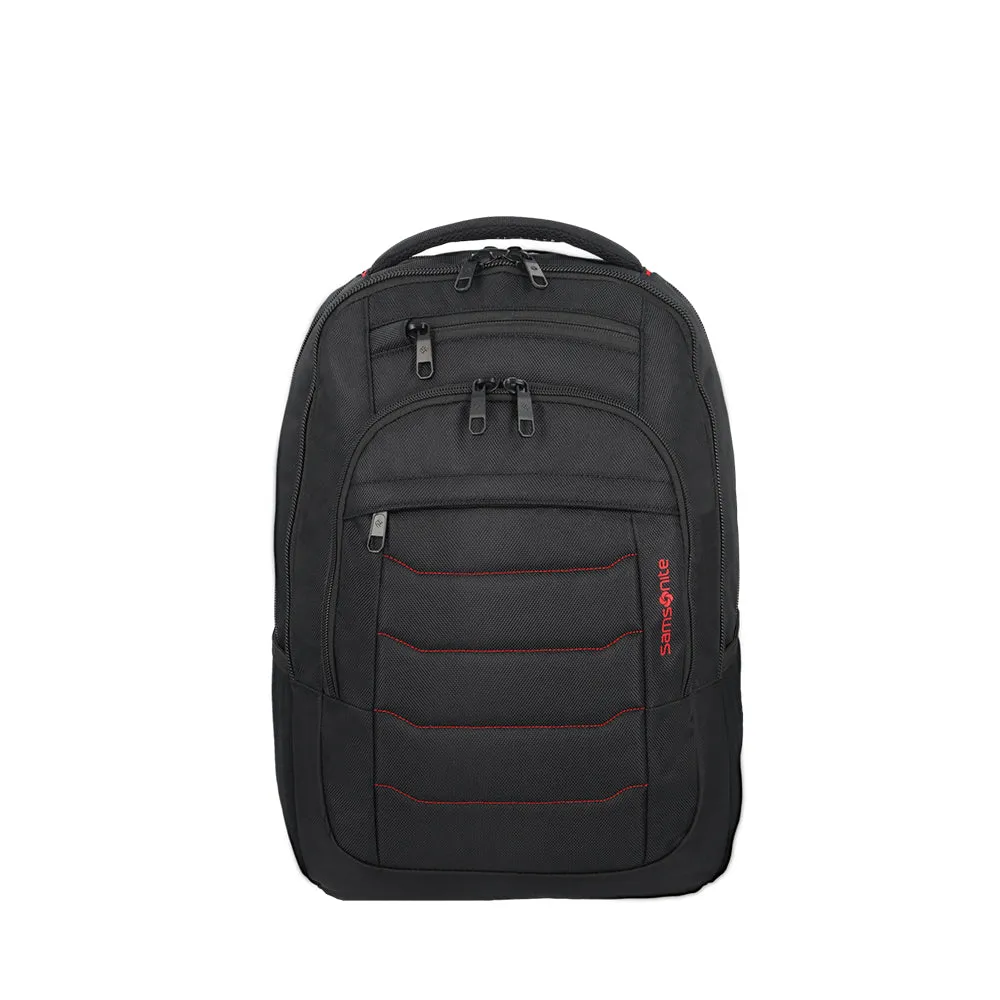 Morral para laptop hombre Acceleration Titan negro/rojo 17